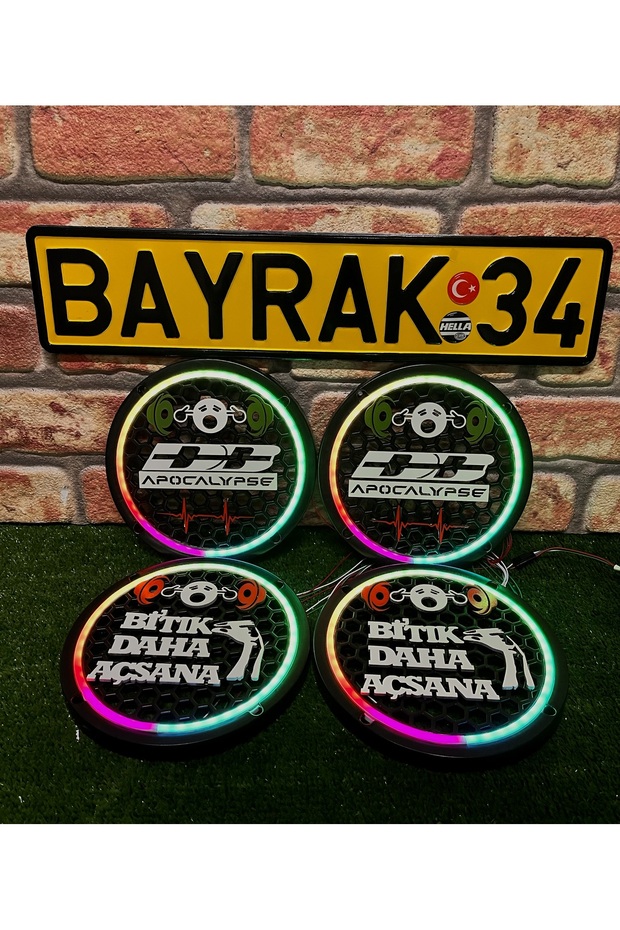 DB Apocalpse 20Cm Midrange Uyumlu 4LÜ Pixel Kayar Ledli Kapak 358 Modlu Kumandalı Özel Üretim - 1