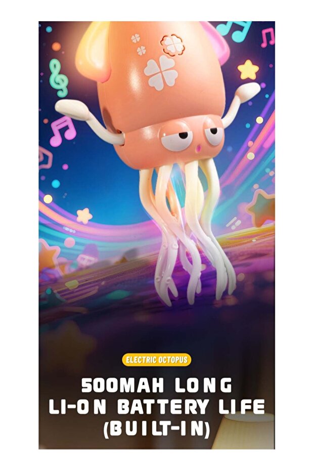 لعبة الأخطبوط الراقص الكهربائي، الأخطبوط الزاحف الراقص الذي يتجنب العقبات تلقائيًا - 6