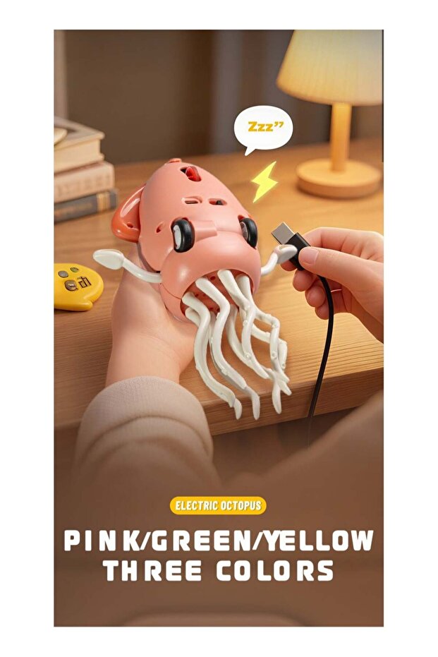 لعبة الأخطبوط الراقص الكهربائي، الأخطبوط الزاحف الراقص الذي يتجنب العقبات تلقائيًا - 7