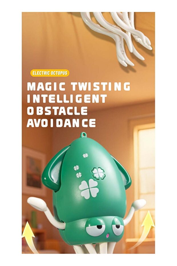 لعبة الأخطبوط الراقص الكهربائي، الأخطبوط الزاحف الراقص الذي يتجنب العقبات تلقائيًا - 5