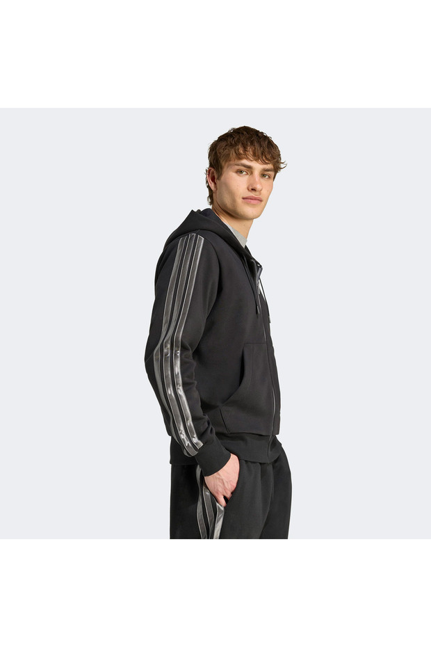 سترة رجالية أساسية سوداء - 2