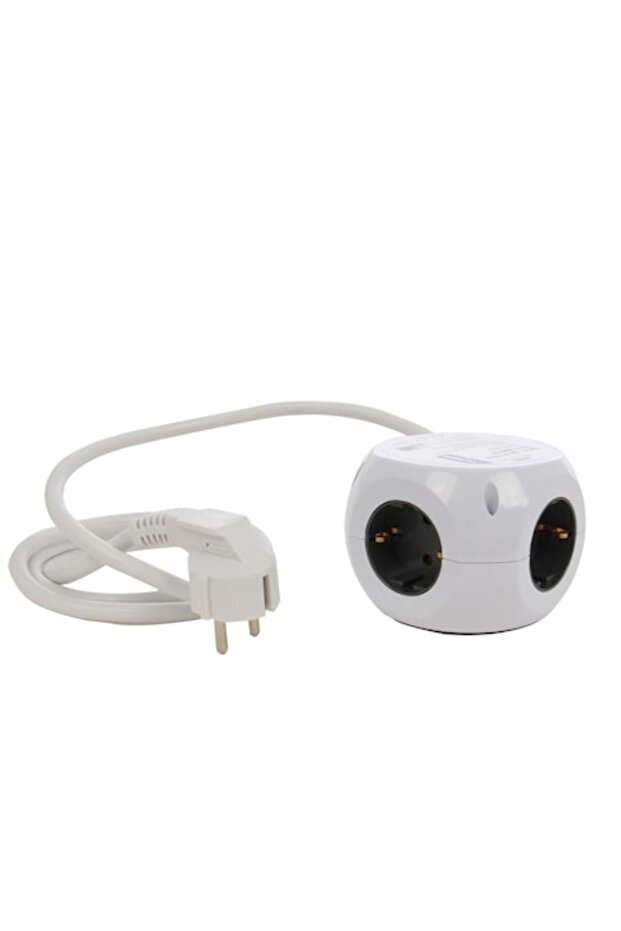 Extension cord 3 sockets + 3 USB, 3680W, 3 x 1.5 mmp, protection contact, switch - 1