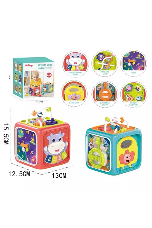 6 in 1 Educational Activity Cube - 3