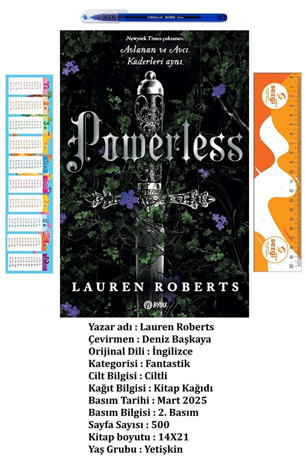 Powerless (Hardcover) Adult Lauren Roberts's Fantastic/Romantic Novel+