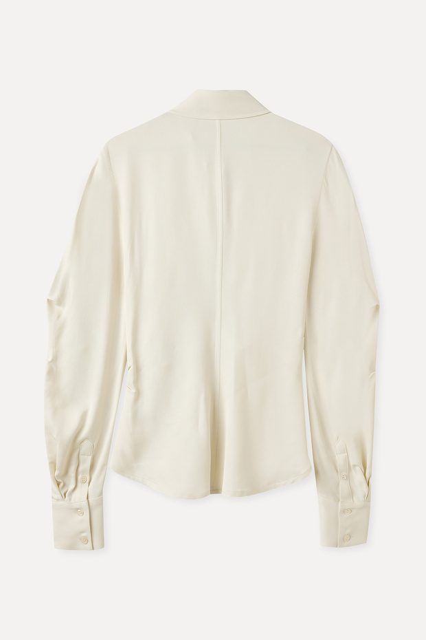 DRAPELİ UZUN KOLLU GÖMLEK - 2