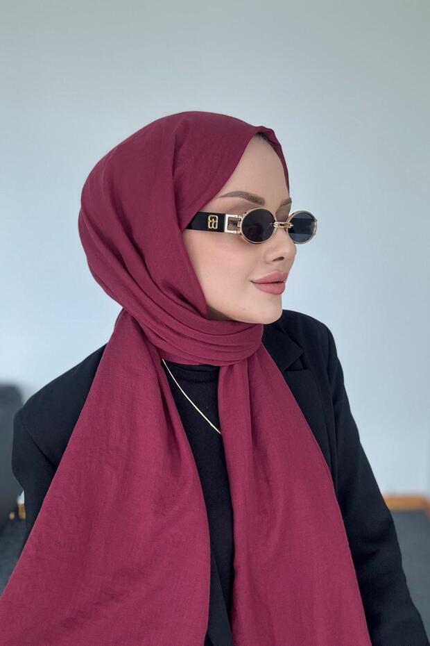 Fresh Cotton Shawl Burgundy