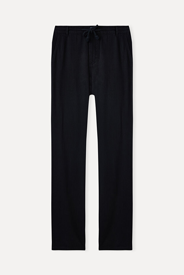 Liosel Mixed Straight Fit Tie-Waist Pants