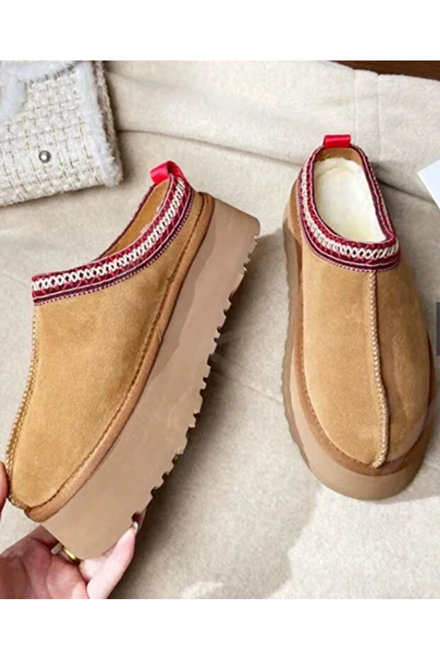 حذاء شتوي مبطن بالفرو - 1