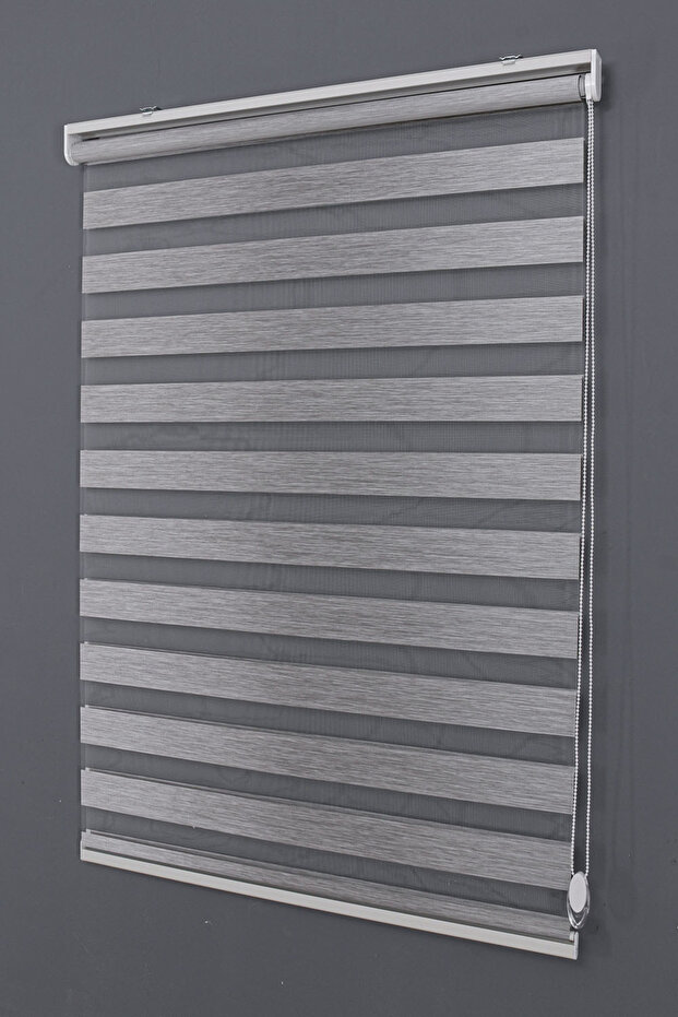 Bambu Zebra Stor Perde – Gri 07 - 2