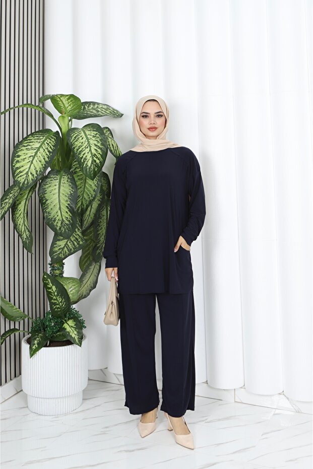 Sandy Pants Suit with Pockets