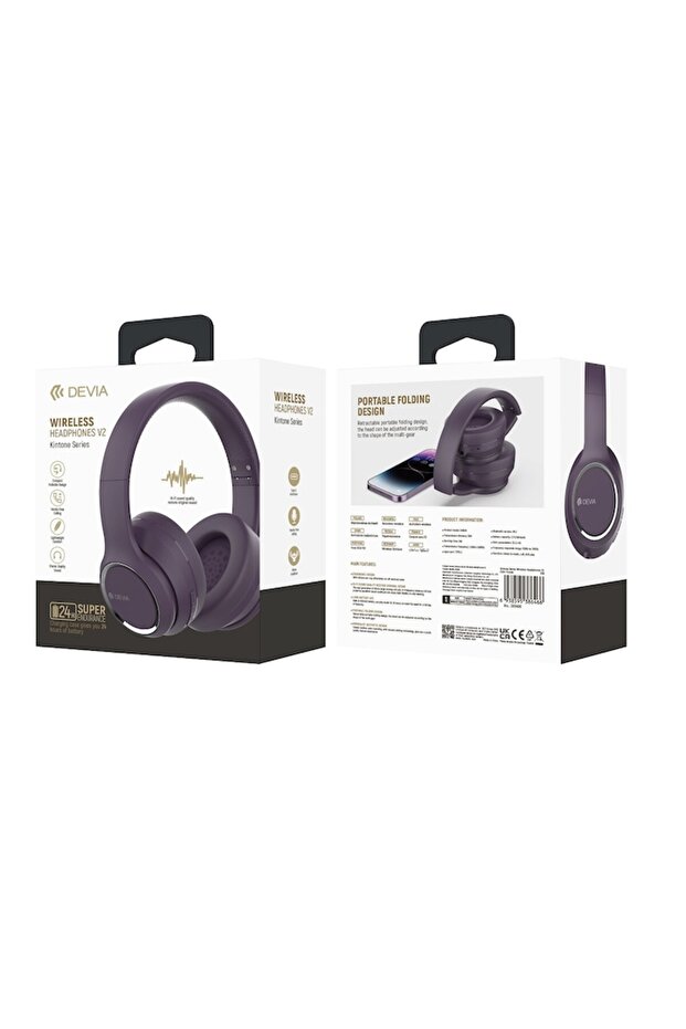 Căști Bluetooth Kintone - Violet - 2