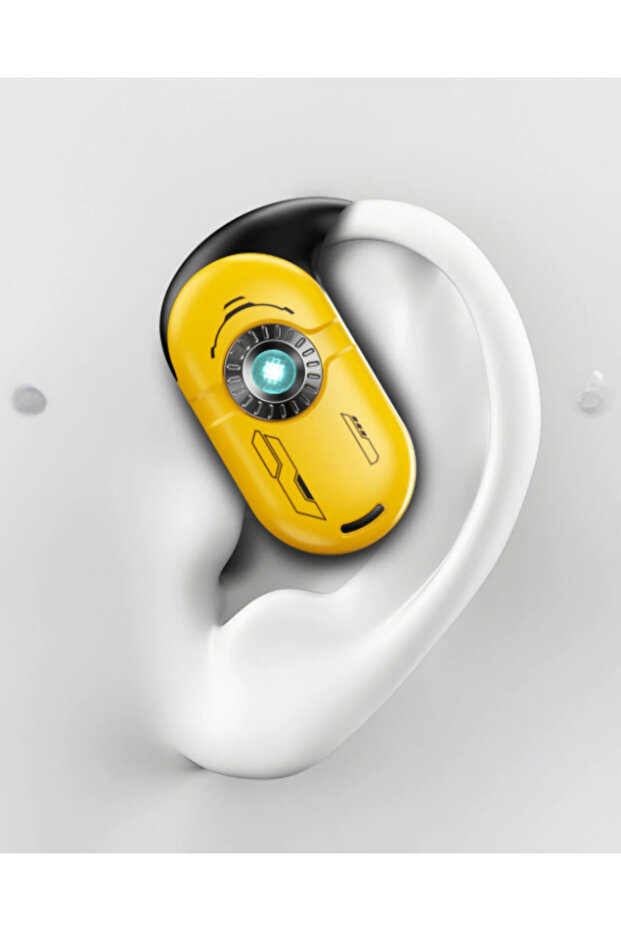 Bumblebee Model Bluetooth 5.4 Kablosuz Kulaklık – 9D Stereo Ses, LED Işıklı Şarj Kutusu, ANC - 7