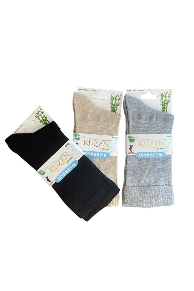 Women's Diabetic Bamboo Seamless Socks (-Comfortable Fit- Flexible Elastic)