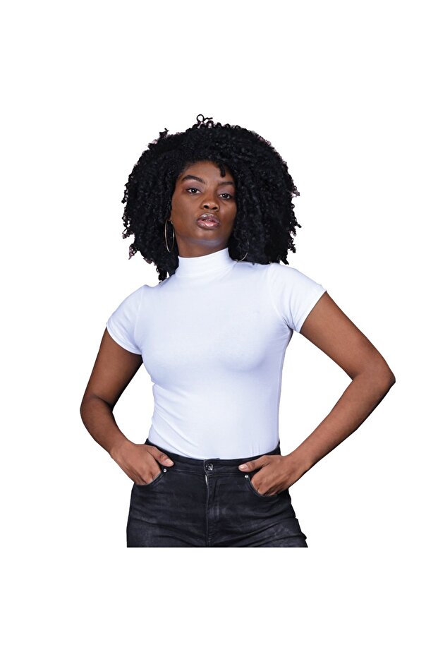 highneck half sleeve egyptian cotton 100%