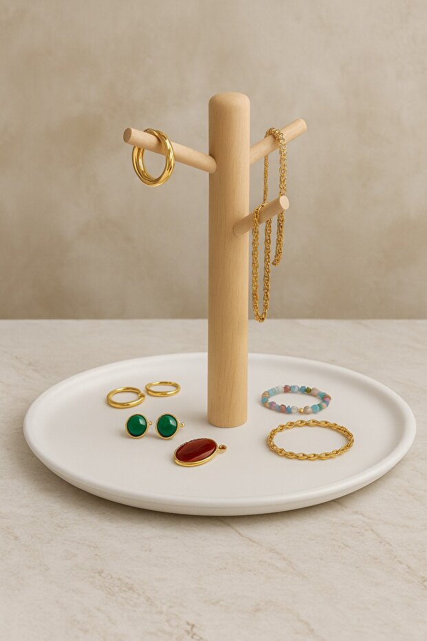 Cosmetics and Accessories Stand, Makeup Organizer, Necklace, Ring, Earrings Makeup Organizer Stand