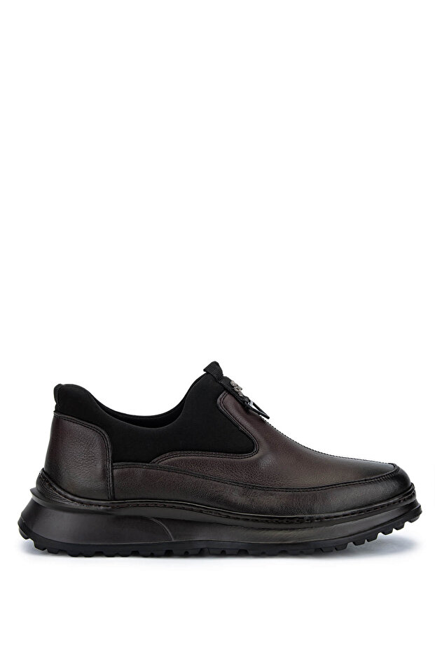 Men's Genuine Leather Brown Casual Shoes