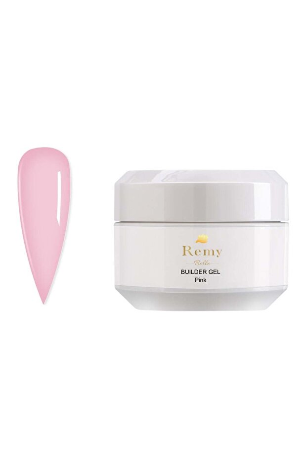 Builder Gel For Nails, Pink Color, 15 ml (Requires Curing Under LED UV Lamp)