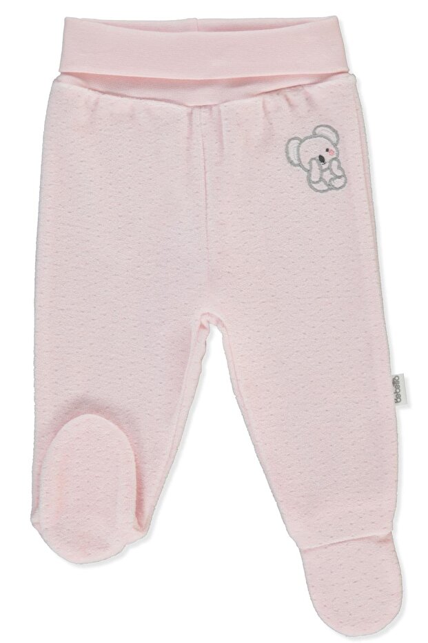 Velvet Pants with Patterns (My Little One) Pink