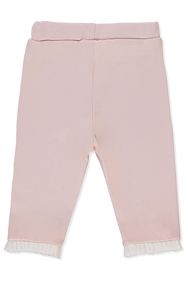 بنطلون إنترلوك بدون جيوب (تيني فلوريست) وردي - 2