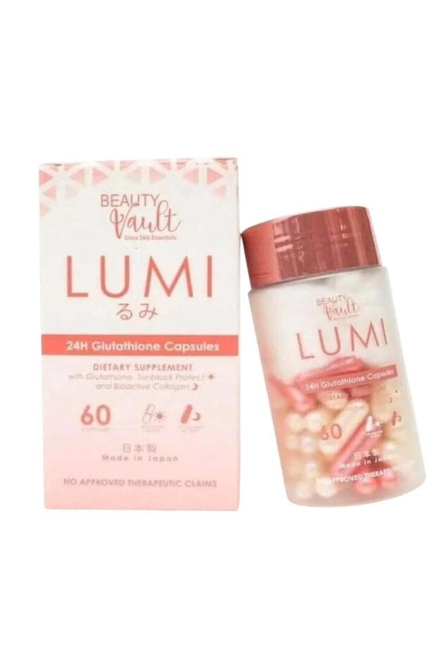 lumi 24h glutathione capsules skin whitening and sunblock protection