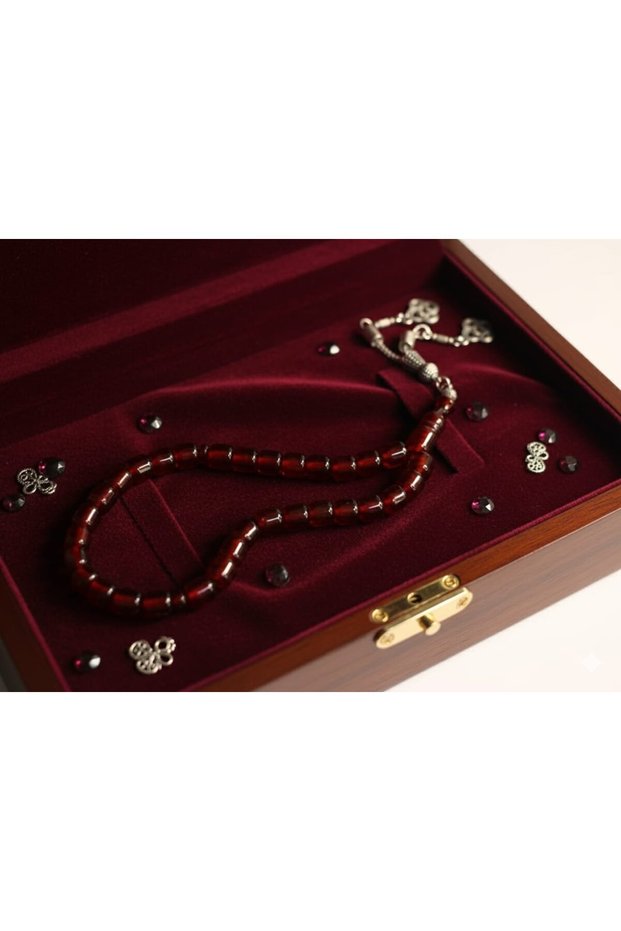 Capsule Cut Honey Colored Stick Amber Prayer Beads