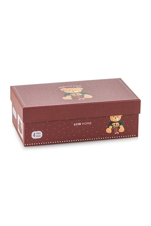 LCW HOME Karışık Ayı Teddy Baskılı 2 Kişilik Kahve Fincan Takımı - 4