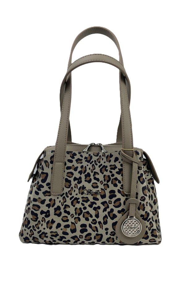 Genuine Leather Leopard Women's Bag