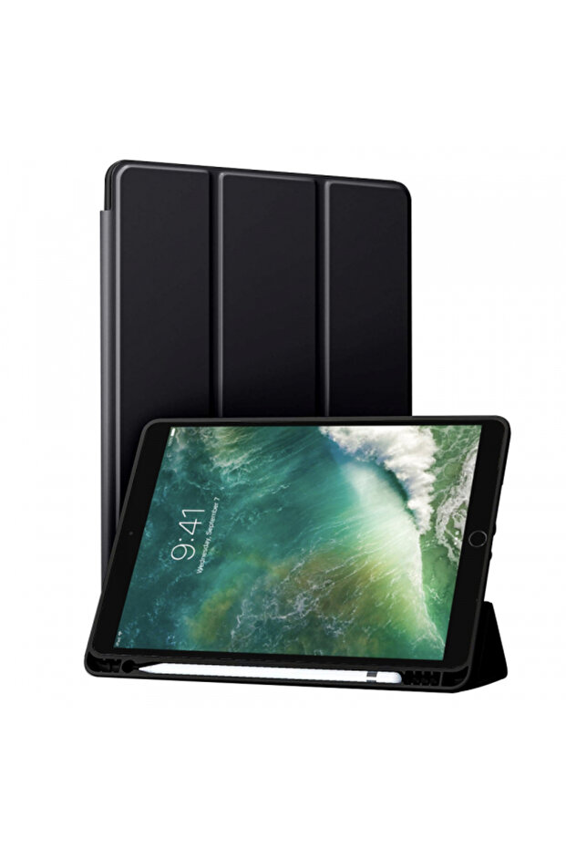 iPad Air 5th generation tablet case, Techsuit, Clamshell Case, Black - 1
