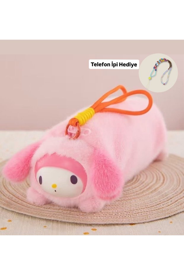 My Melody Melodi Labubu Plush Hanging Pen Holder Pencil Case Toy Bag Wallet Makeup Bag