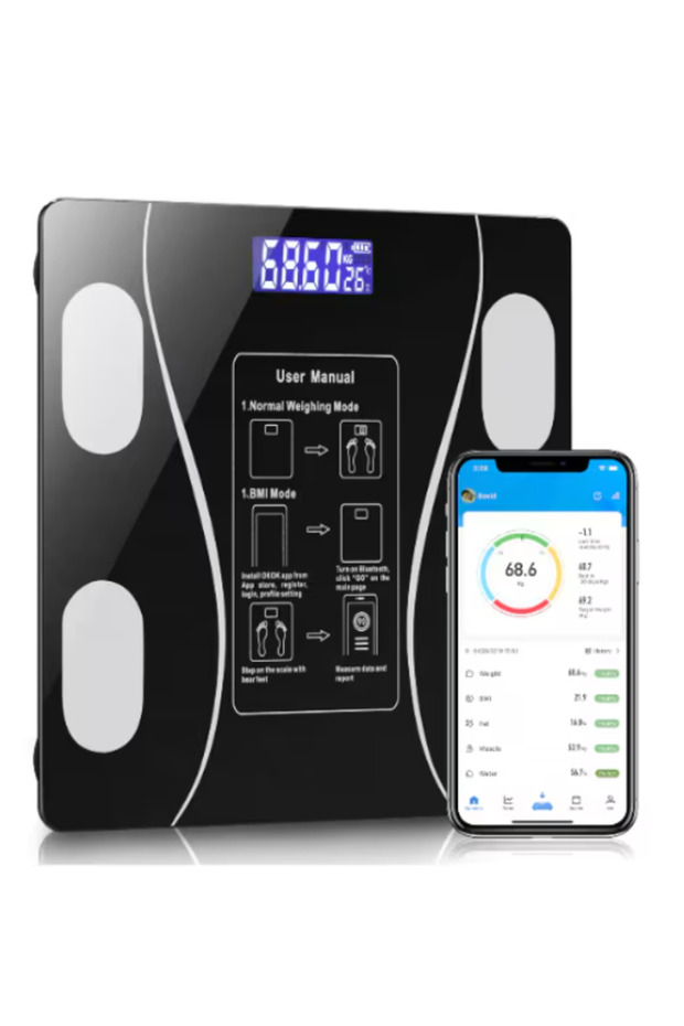 Body Scale — Bluetooth, LCD Display, Body Composition - 1