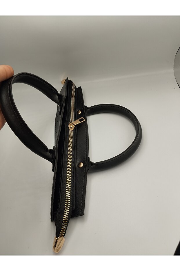 Deri Pullu Deri Çanta Seti - 4