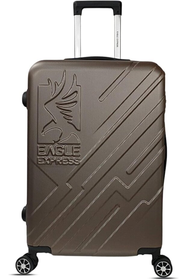 Robust 20" ABS Hard Luggage - Brown + 1-Year