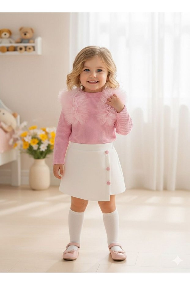 Pink Skirt Blouse Set