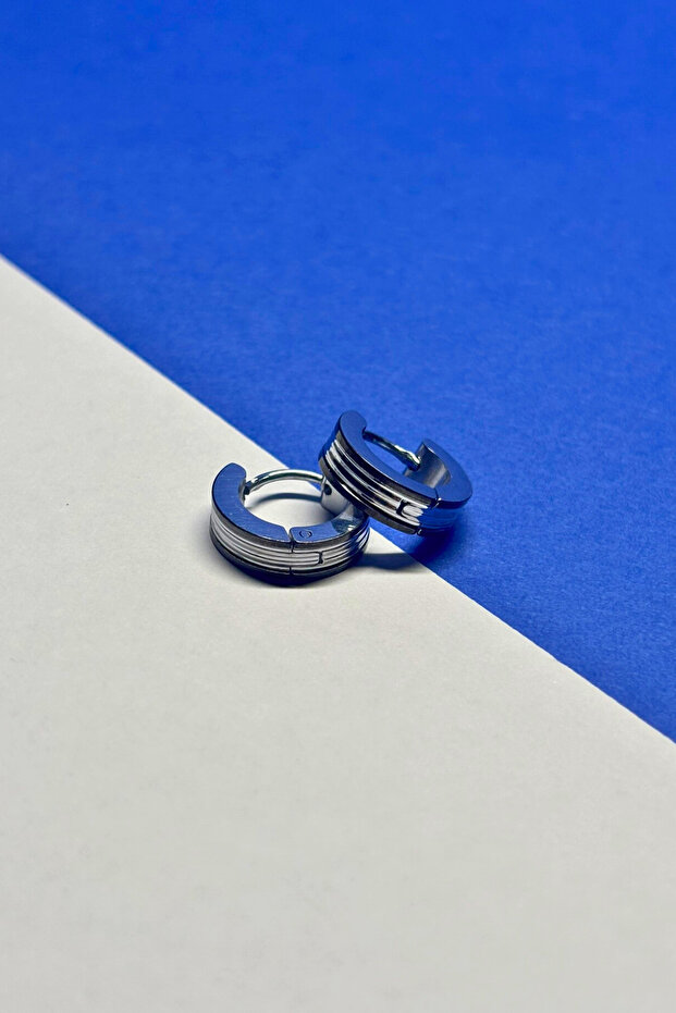 Modern Design Stainless Steel Men's Earrings