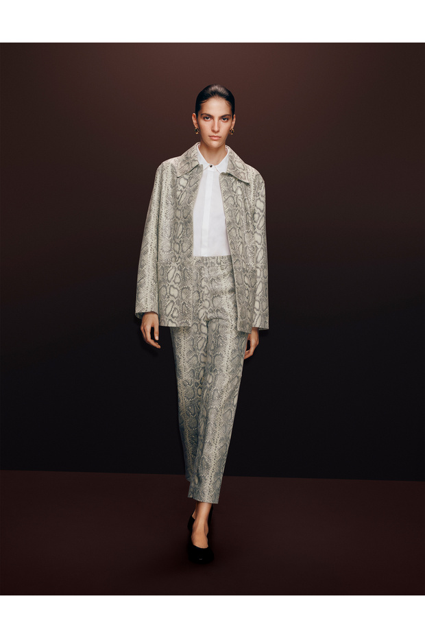 Deri Düz Paça Pantolon - 6