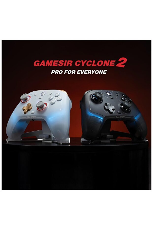 Professional Wireless Controller (PC/Switch/Mobile) with RGB, Gyroscope, and Hall Effect Sticks and Buttons - 2