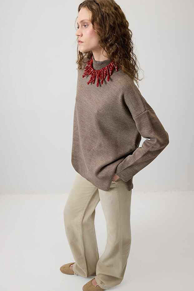 DİK YAKA BASIC TRİKO KAZAK - 5