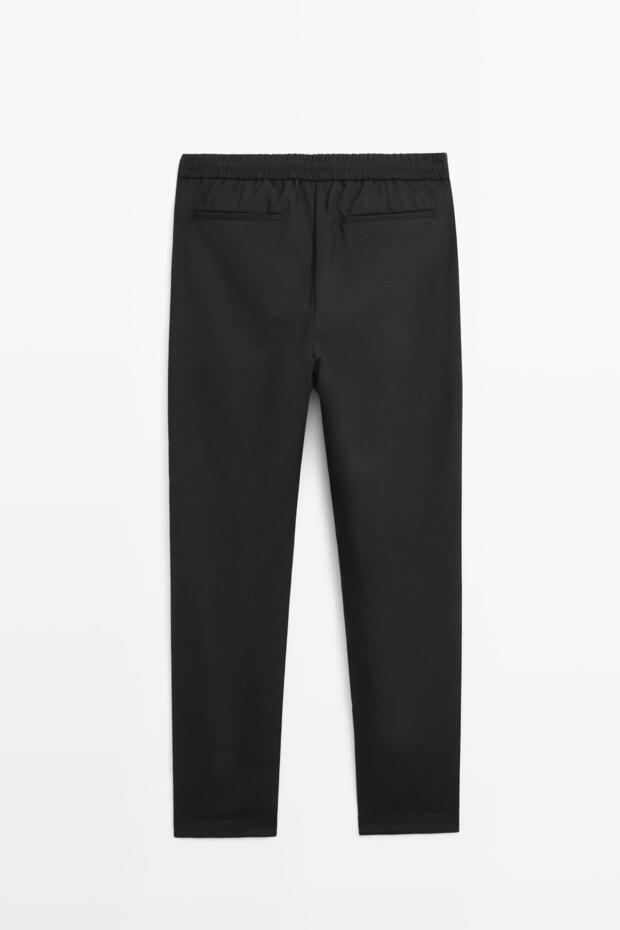%100 pamuklu jogger fit pantolon - 8