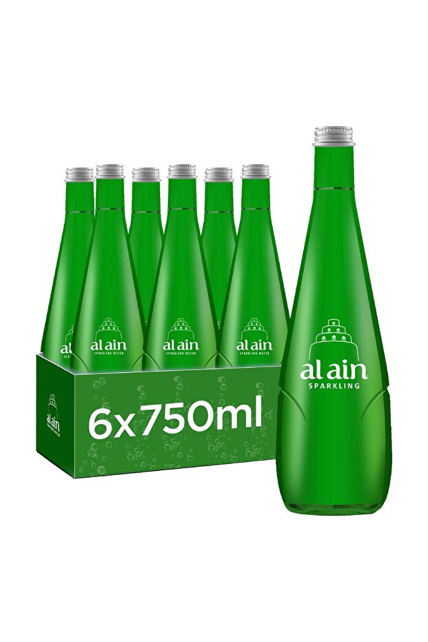 Sparkling Water Glass Bottle 6 x 750ml