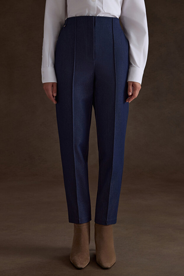 Denim Görünümlü Pantolon - 2