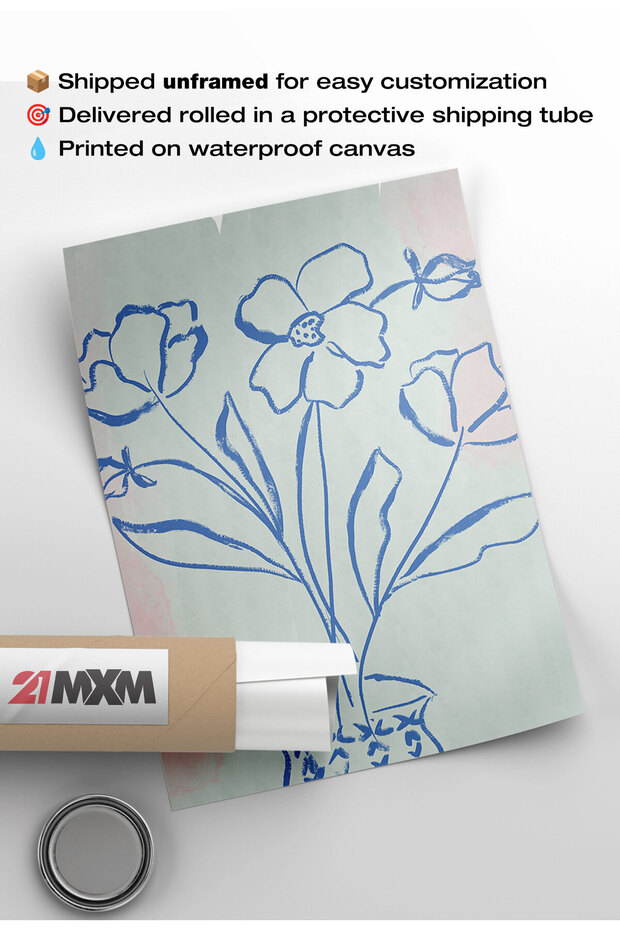 Unframed Boho Style Canvas Poster – Digital Print on Matte Canvas - BOHO 85 - 7