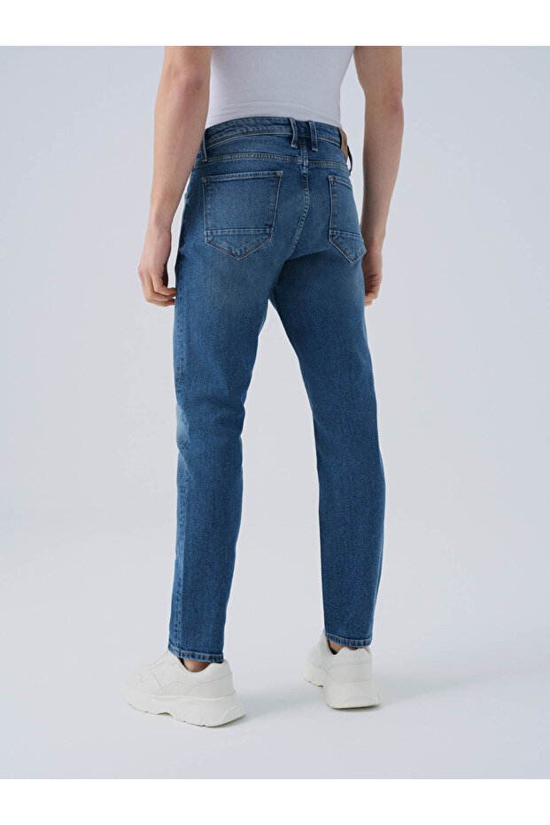 Ricardo Slim Fit Mavi Erkek Jean Pantolon Lf2035689 - 5