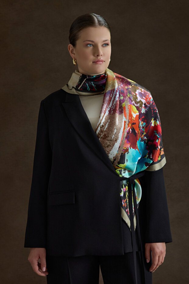 Yandan Bağlamalı Ceket - 1