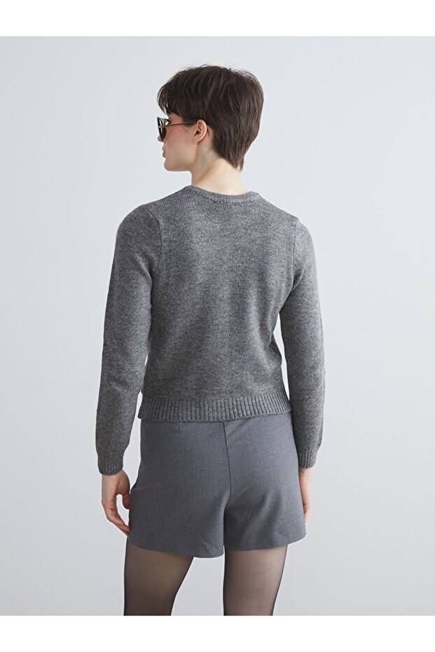 LCW Vision Bisiklet Yaka Kadın Triko Hırka - 4