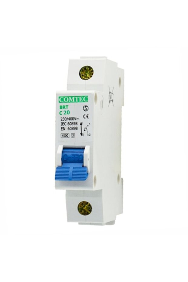 Intrerupator automat monopolar BRT COMTEC, 20A, curba C