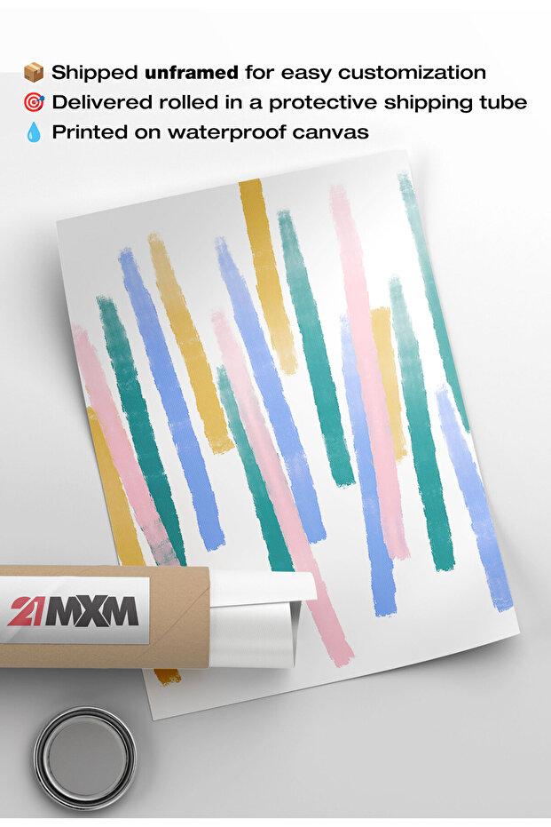 Unframed Boho Style Canvas Poster – Digital Print on Matte Canvas - BOHO 92 - 7