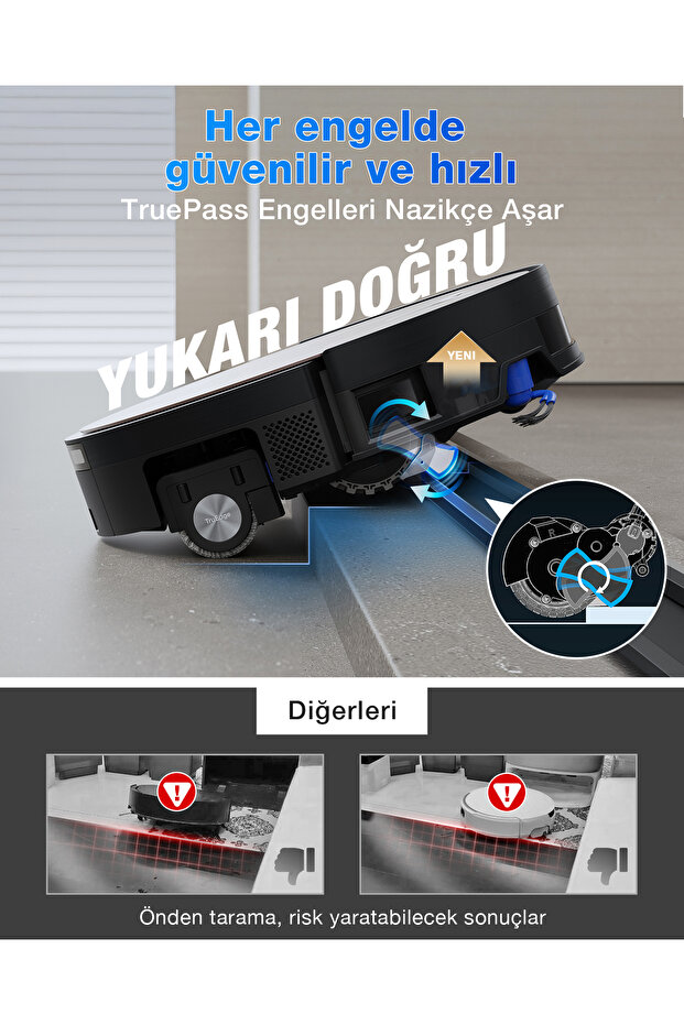 Deebot X11 Pro Omni Robot Süpürge ve Paspas PowerBoost Süper Şarj, 19.500PA Blast Emiş Gücü, - 6