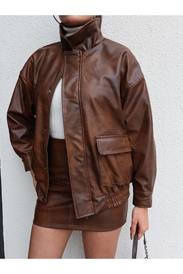 Bomber Deri Ceket - 3