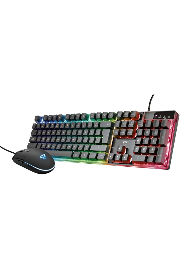 مجموعة GXT 838 Azor - لوحة مفاتيح ميكانيكية وماوس ألعاب، تصميم أمريكي، إضاءة RGB، سلكية - 1