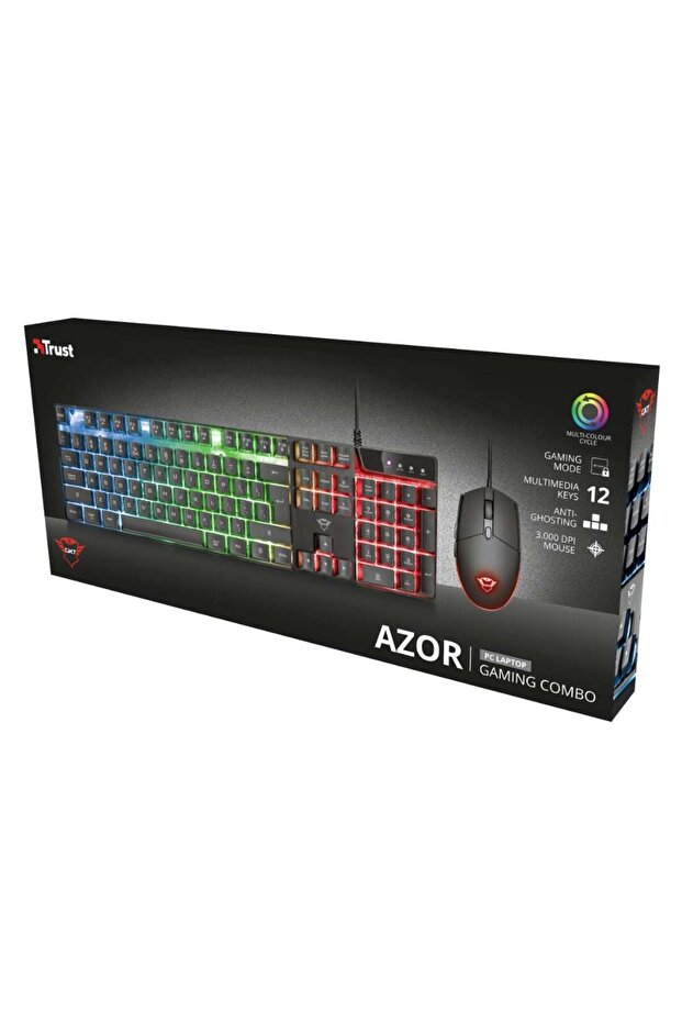 مجموعة GXT 838 Azor - لوحة مفاتيح ميكانيكية وماوس ألعاب، تصميم أمريكي، إضاءة RGB، سلكية - 8